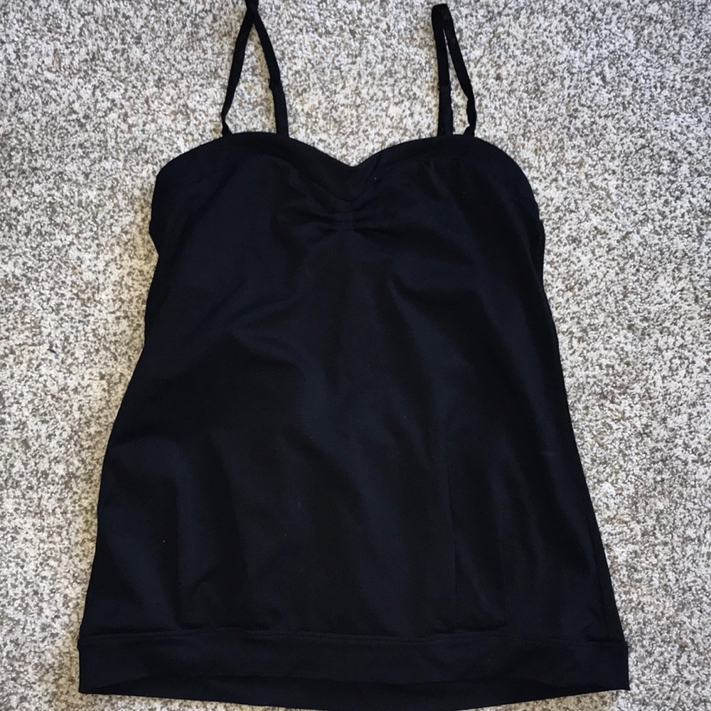Blue- Saks Fifth Avenue black sports tank/camisole